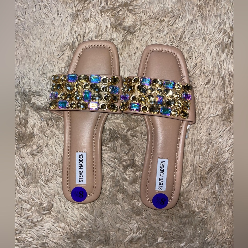 Steve Madden jeweled sandals
